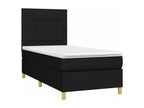 Nobellea bed base and mattress with LED lighting, black, 90x200 cm, fabric, TIWV96123