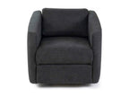 Nobellea - Manual reclining armchair in dark grey fabric YOKO17560