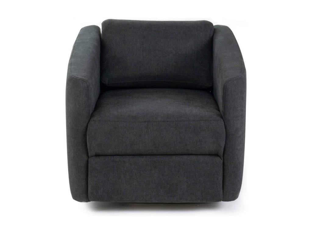 Nobellea - Manual reclining armchair in dark grey fabric YOKO17560