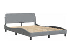Bed frame with headboard, light grey, 120x200 cm, fabric CTJW04249
