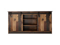 Storage chest of drawers, universal furniture, old wood color, 160x81x35cm, Dekonao sliding door MTKM81218