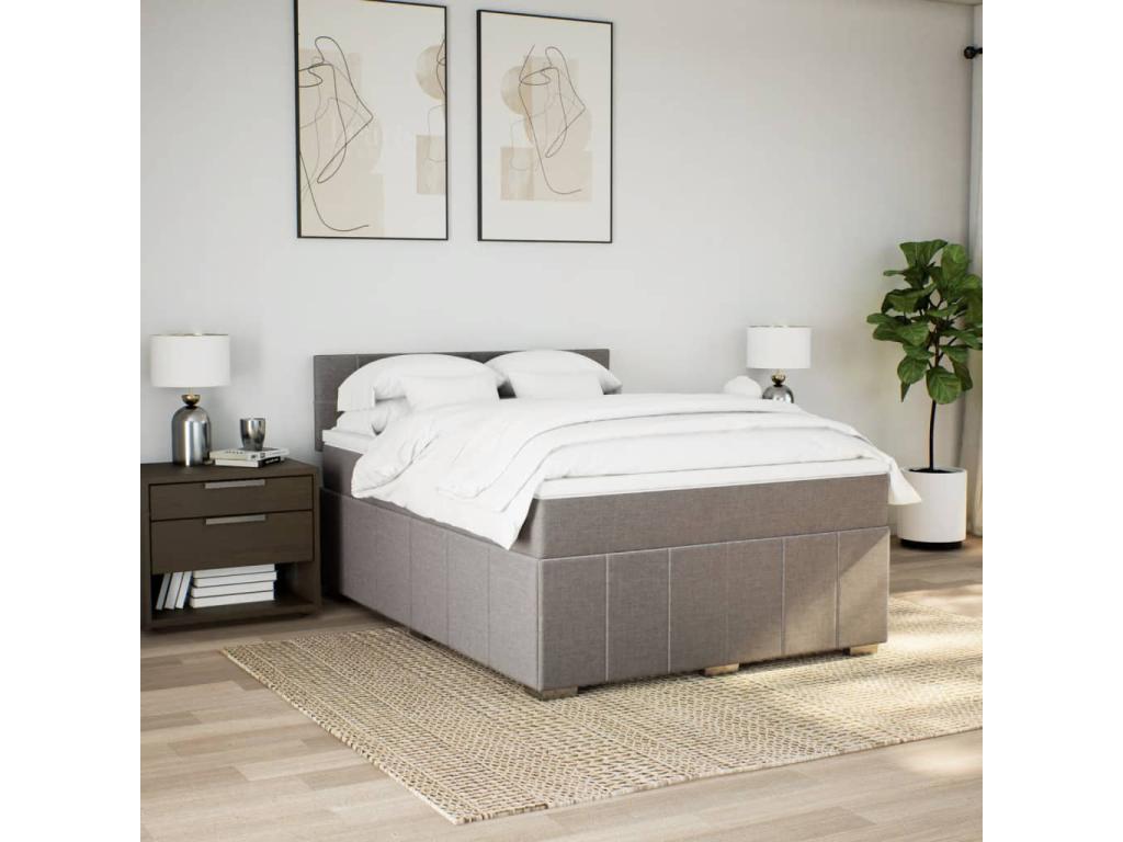 Ligniva bed base with Ligniva mattress 140x200 cm Fabric DECZ72440