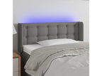 Dark Grey LED Headboard 103x16x78/88 cm Fabric CRBI51371