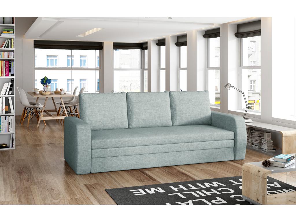 Nobellea 220cm OAZN73008 light green fabric sofa bed with storage