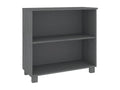 Dark Grey Buffet 85x35x80 Solid Pine Wood 2 ARSV90289