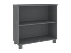 Dark Grey Buffet 85x35x80 Solid Pine Wood 2 ARSV90289