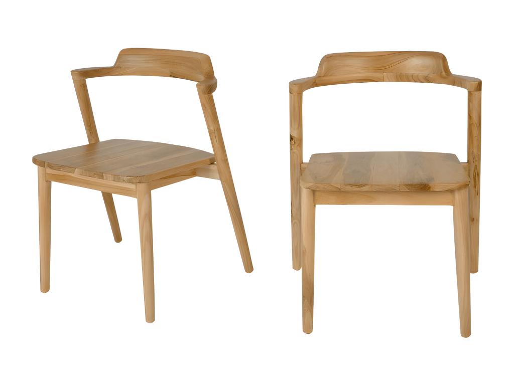 Dekonao - Set of 2 teak chairs - Wood RTSO52963