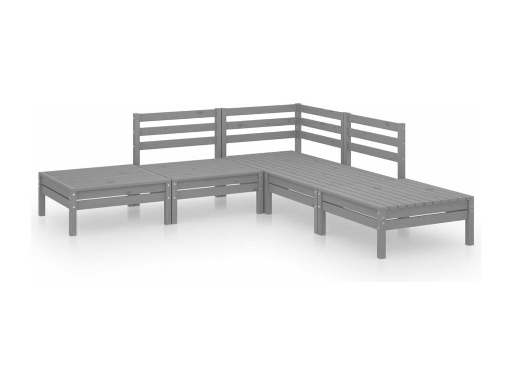 Brown wooden garden furniture set, 63.5x63.5x62.5 cm, 02 0016558 LKEO57404