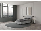 80x190cm storage bed with straight headboard and Dekonao cement finish (Dekonao WUQP29450)