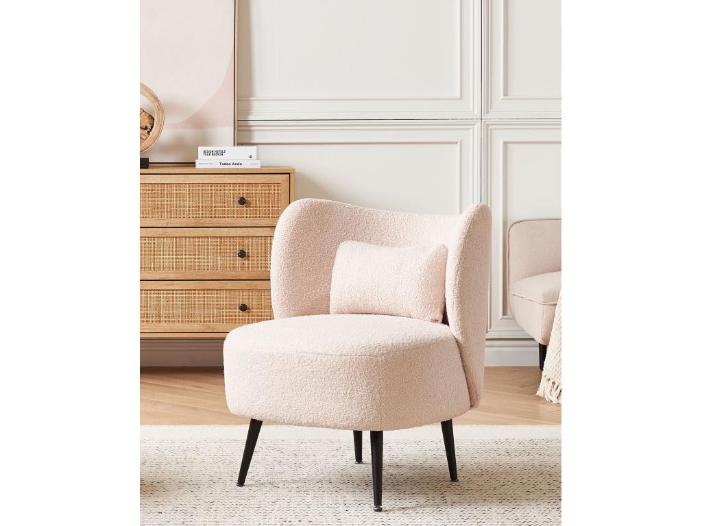 Dekonao Bouclé Beige Armchair XUBF14560