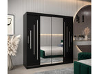 Dekonao 1 Sliding Door Wardrobe 200/200/62 2 Doors Black/Black DLLO50954