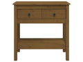 Console table, honey brown, 75x35x75 cm, solid pine wood, FPQY22332