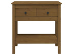 Console table, honey brown, 75x35x75 cm, solid pine wood, FPQY22332