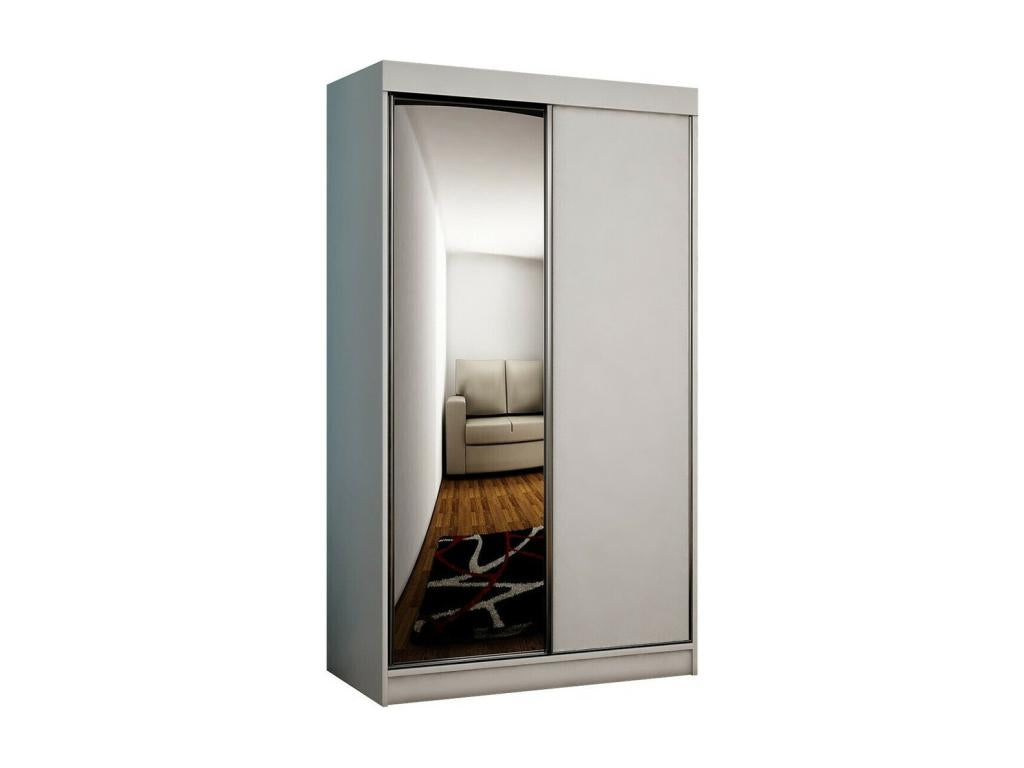 Dekonao 103 White Wardrobe 200x100x62cm Sliding Wardrobe Doors BGFD19461