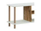 TV stand with white wood shelf, 120x29x43 cm, 03 0007884 ZZAO61694