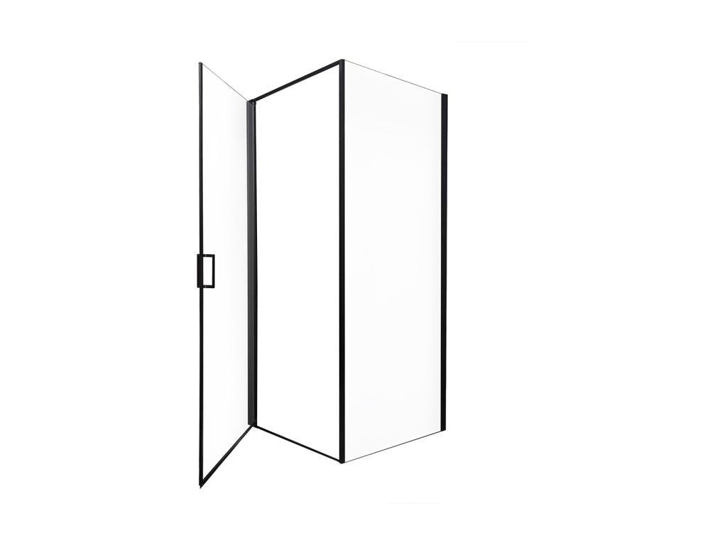 HOME Ligniva Shower Enclosure Ligniva Matte Black - 100x195 cm CYGX05675