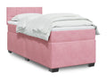 Dekonao bed base with mattress, Pink 90x190 cm Velvet PWPH25469