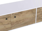 Dekonao TV stand with 2 doors, 52x160x40 cm, oak and white, TALESA ZYYG86795