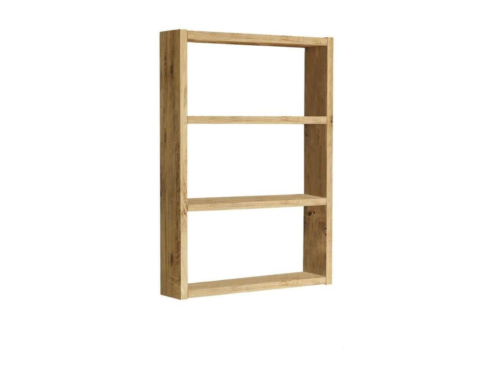 Dekonao Wall Shelf, Wall-Mounted Shelf, Multi-Purpose Shelving Unit, 43x9h60 cm, Oak, RVXR84372