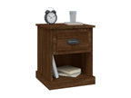 2-piece bedside tables, brown oak, 39x39x47.5 cm, engineered wood, UPAG47751