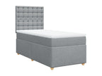Dekonao bed base with light grey mattress 100x200cm Fabric FECW54289