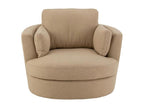 Ligniva Swivel Armchair, 109cm, Beige, TUTT13489