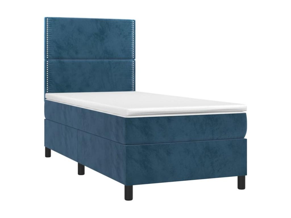 Dekonao bed base with mattress, Dark Blue 100x200 REKQ60072