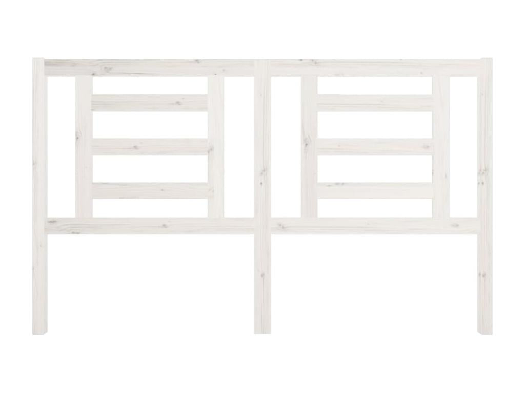 White Headboard 166x4x100 Solid Pine Wood NECC64374