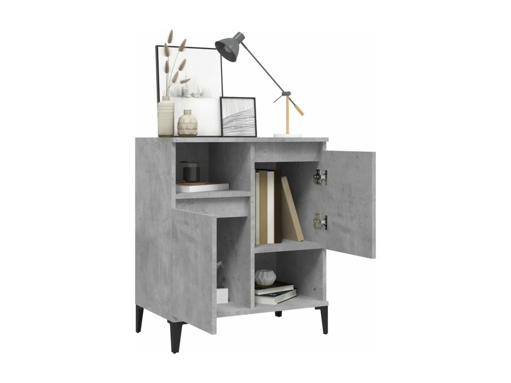 Concrete Grey Buffet 60x35x70 cm Engineered Wood KLLE09412