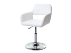 Dekonao-A50 III dining chair, white with chrome metal legs GHFY04646