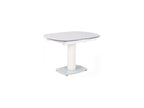 Dekonao extendable table in white tempered glass up to 180 cm HMXQ34780