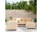 5-piece garden furniture set in solid pine wood BIPY02703
