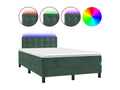 Dekonao bed base with dark green LED mattress 120x190 cm SECZ11587