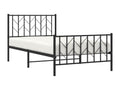 Metal bed frame without mattress with black bed legs 100x190cm DXGJ20944