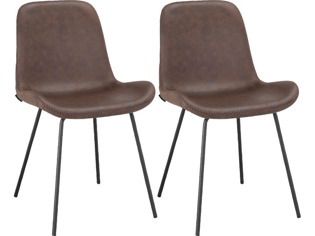 Ligniva dining chair, 2-pack, brown, PBBC71311