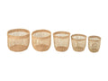 Set of 5 natural Dekonao baskets GKJM32975