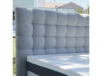 Dekonao upholstered headboard in high-quality grey fabric - length 105 x width 90 cm YKLS48811