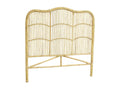 Natural rattan headboard, 160cm bed base ASLY71047