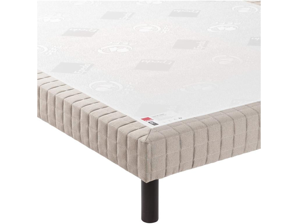 Nobellea firm comfort bed base, dark grey denim, 15 cm thick, NATURE, 130x190 cm, OAZW49987