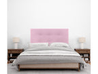 Dekonao Faux Leather Upholstered Headboard 95x115cm with Legs for 90cm Beds - Pink SZAX32568