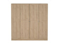 Large Wardrobe, Bedroom Furniture, Walk-in Closet, Clothes Closet, 196x62 h200 cm, Light Oak, PSGH06851