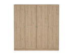Large Wardrobe, Bedroom Furniture, Walk-in Closet, Clothes Closet, 196x62 h200 cm, Light Oak, PSGH06851