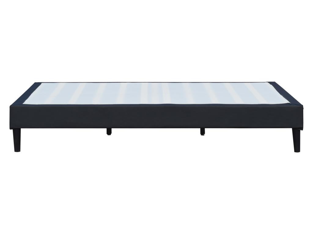 Dekonao 120x200 cm black removable bed base with 20 cm and 13 cm legs - Opale - Polyester fabric YDGT59572