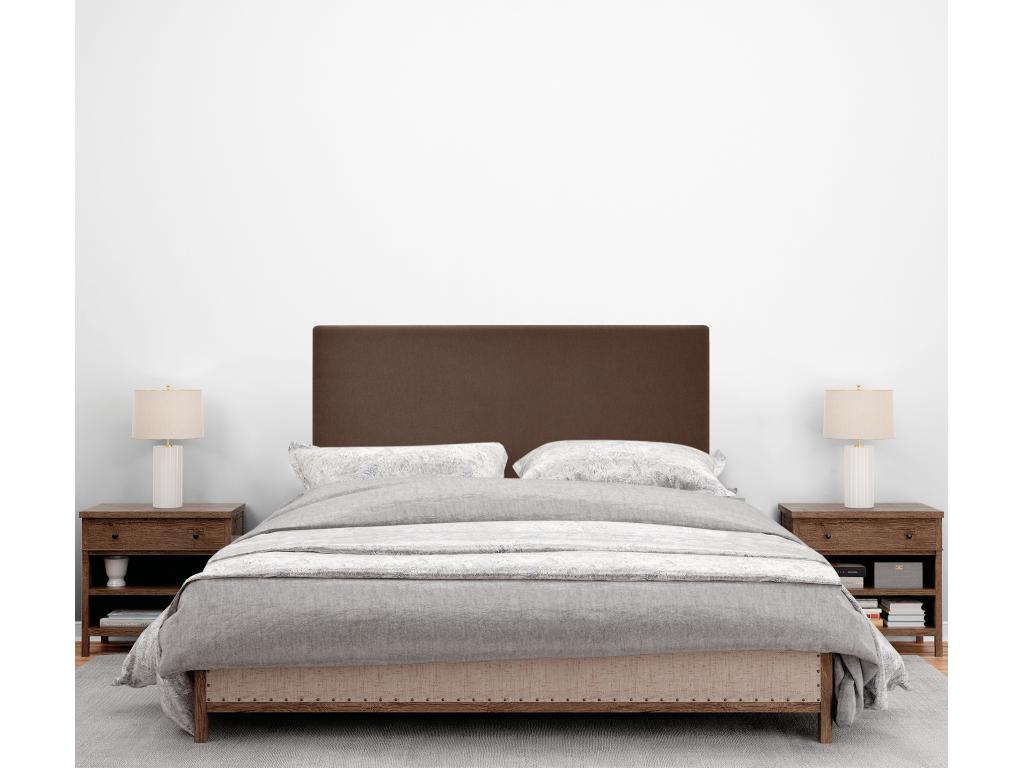 Dekonao Headboard in smooth Dekonao fabric 95x50cm Beds 90 - Brown SXWG28468