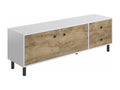 Dekonao TV stand with 2 doors, 52x160x40 cm, oak and white, TALESA ZYYG86795