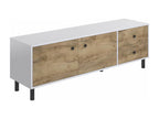 Dekonao TV stand with 2 doors, 52x160x40 cm, oak and white, TALESA ZYYG86795