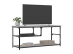 Dekonao TV stand, grey, 103x38x46.5 cm, engineered wood and steel, QKWC70790
