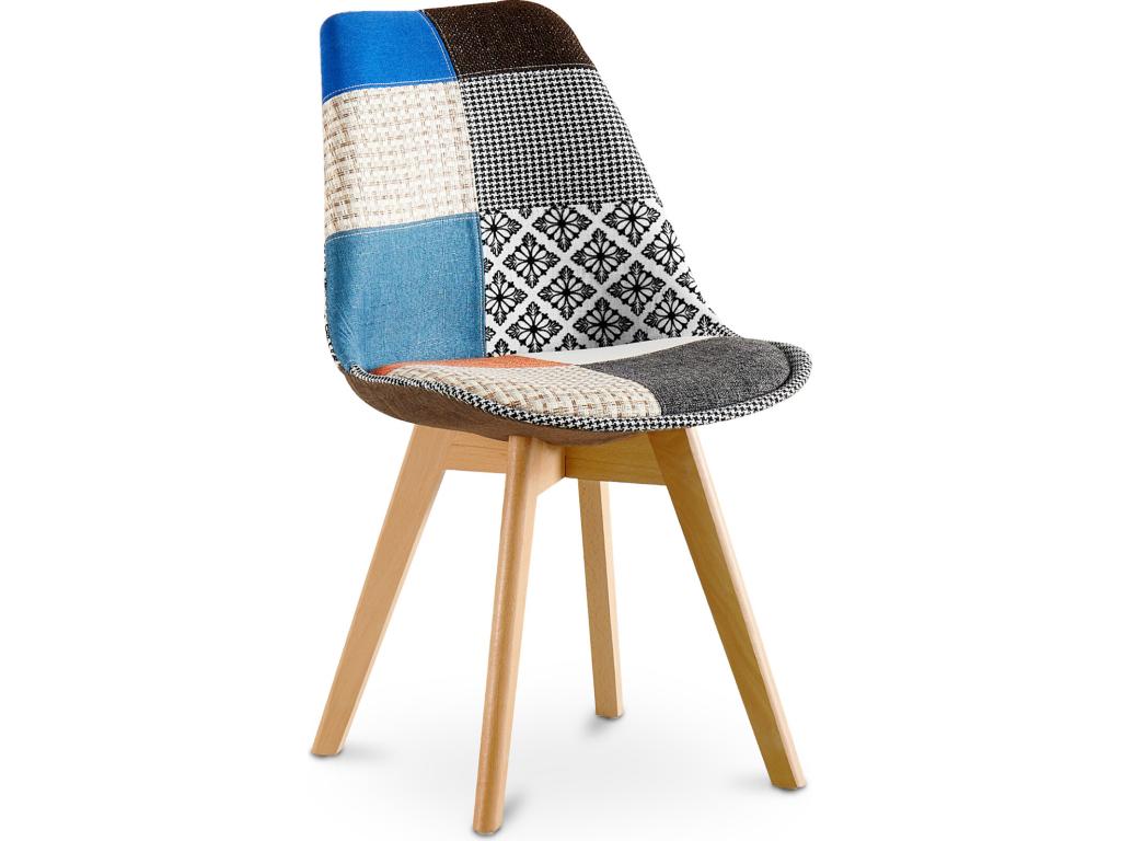 Dining Chair - Ligniva Multicolored Upholstery EWJL87338