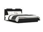 Black bed frame without mattress, 120x200 cm, WMXN02637