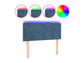 Dark Blue LED Headboard 100x5x78/88 cm Velvet MKOT90717